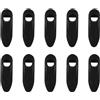 TIKODIDA Fermacavi per Bicicletta Supporto per Guaina Telaio Bici Integrato 10 Pezzi in Plastico Nero, Morsetto per Tubo Foro Singolo, Rigido e Resistente
