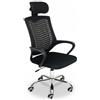 Baroni Home Sedia da Ufficio Ergonomica con Schienale Alto, Braccioli e Altezza Regolabile, Poggiatesta, Poltrona da Scrivania Girevole 360°, Seduta per Studio e Ufficio