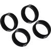NbgrvB 20 anelli elastici per accessori per controller di gioco, anelli di precisione per PS5 per Xbox Switch Pro, coperture per pollice in silicone 2 x 2 cm (nero)