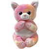 TY Beanie Bellies Lillibelle la Gattina Rosa con gli Occhioni Azzurri Glitter, i Coccolosi Animaletti di Peluche con il Pancino Morbido Originali Ty 20 Cm T41283