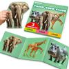 QUOKKA Puzzle Magnetici Progressivi - Animali del Safari in Un Libro - Gioco da Viaggio per Bambini da 2 a 5 Anni - Ideale per Aereo e Auto