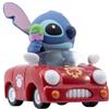 Disney YuMe Stitch Red Sports Car 5,6 cm Mini figura da collezione in scatola Hero Window | Prodotto Disney con licenza ufficiale | Regalo giocattolo per bambini, adulti e fan del cinema | Ottieni tutti i 7