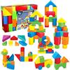 Pairez Toys Blocchi da Costruzione in Schiuma per Bambini 1-3 Anni, 81 Pezzi Set di Giocattoli Morbidi da Impilare, Giocattoli Sensoriali e Montessori per Bambini, U2878