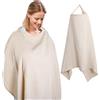 Cozary Copertura per allattamento, 76 x 110 cm, sciarpa per allattamento morbida e traspirante, cotone, Copri Seno Allattamento per allattamento con cinghia di regolazione posteriore
