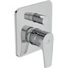Ideal Standard - Cerafine D, Miscelatore monocomando per vasca o doccia ad incasso, Due vie, Parti esterne, Cromato