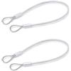 Ganter Normelemente GN 111.2-150-D-TR - Corda di fissaggio in acciaio inox, confezione da 2, colore: argento, lunghezza: 150 mm