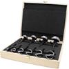 Fisch Punta Forstner Black Shark Pro 10 pz. Cassetta inserti Ø 15-20-25-26-30-35-40-45-50-55 mm.