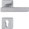 HOPPE 3675290 - Maniglia Dallas con rosette PZ (cilindro profilato), in acciaio inox opaco