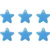 Wealrit 6 pomelli a forma di stella, graziosi pomelli per cassetti, pomelli decorativi per cassetti, in ceramica blu, per armadietti e cassettiere