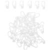 HAPINARY Cursori per Binari Tende Ganci, 50 Pezzi, Pvc Bianco | Design a Croce Cuscinetti Precisi, Scorrimento Regolare, per Finestre, Uffici e Salotti