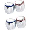 Generico Manopole Maniglie Facili da Installare in Plastica Abs per Rubinetto Caldo e Freddo Argento 2 Set per Bagno e Cucina