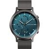 Lilienthal Berlin Cronografo Myth in antracite - Orologio da uomo in acciaio chirurgico con movimento al quarzo e vetro minerale temperato zaffiro - 42,5 mm, Bracciale in rete grigio, Bracciale