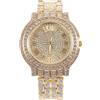MOLUCKFU Orologio da Polso Donna Oro con Cristalli, Lega e Vetro, Elegante | Preciso e Comodo da Indossare, Stile Moda Brillante per Look Casual e Anniversario