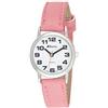 Ravel Orologio unisex facile da leggere con numeri grandi, analogico, al quarzo, R0105, rosa, Unisex - 36mm case, Colore: RAL