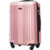 W WINGS Wings Valigia Rigida - Grande Valigia da Viaggio & Trolley - Ultraleggera Valigia con Ruote - Valigia Trolley Bagaglio a Mano - Valigia Rigida Con Lucchetto - Trolley Piccolo per Aereo, m, valigetta