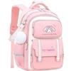Roffatide Anime Melody Backpack Borsa scolastica di grande capacità per ragazze ragazzi zaino da viaggio per gli studenti della scuola primaria rosa