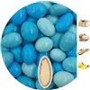 EinsSein Confetti di Cioccolato Vari Gusti azzurro 1kg Ripieni con Mandorle | 160 pezzo per Confettata per Matrimonio Battesimo Comunione Cresima e Laurea Confettata | Decorazioni Bomboniere