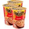 Star Saikebon Noodles Gusto Manzo Nudolini Istantanei Orientali alla Farina di Frumento Pronti in 3 Minuti - 3 Confezioni da 60g
