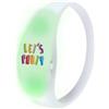 Asiatrade Braccialetto LED Sedoria in silicone colorato con luci ritmo musica Personalizzate o neutre