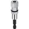 XUPHINX Supporto magnetico per cacciavite da 1/4 pollici con gambo esagonale a sgancio rapido, adattatore per mandrino per trapani dado driver da 1/4 pollici con gambo esagonale argento