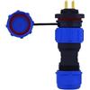 NAXFDRGO IP68 Maschio Femmina Serie SP17 SP1710 SP1711 SP1712 Plastica 2 3 4 5 7 9 Connettore cavo filettato a 10 pin(SP1710P SP1712S,4P)
