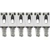 Musiclily 10,5mm Sellette Ponte Tremolo per Chitarra Elettrica tipo Strat Tele, Cromato (Set di 6)