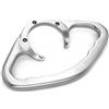 VTSGBLS Maniglia passeggero moto Bracciolo Serbatoio Carburante Moto Maniglia Passeggero Maniglia Posteriore Per Suzuki GSXR GSX-R GSX R 600 750 1000 K2 K3 K4 K5 K6 K7 K8 K9 K11(ARGENTO)