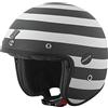 Bogotto V587 Scacchi Carbon Casco a getto, nero/bianco, XS