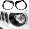JeCar Mascherina per fari anteriori Jeep Renegade 2015 2016 2017 2018 (nero)