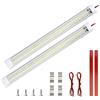 talifoca Luce Notturna LED Auto Iuminazione Interna 12V-85V Barra Lampada Illuminazione Universale con Interruttore per Auto, Camion, Camper, Furgone, Roulotte, Barca-2pcs