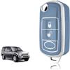 TOOMUME Cover Chiave Auto per Land Rover Range Rover Evoque Discovery 3 | Silicone Morbido, Antiurto, Anticaduta, Antigraffio, Custodia Protettiva Chiave per Sport Vouge Velar Freelander 2 Jaguar XJ