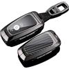 Rondrive COVER CHIAVE COMPATIBILE CON FORD Mustang Mach-e Explorer U625 Ecosport S-Max Mondeo MK5 2019-2024 2025 GUSCIO CHIAVE PORTACHIAVE IN METALLO GUSCIO CHIAVE GUSCIO NERO