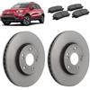 OP Kit dischi 305mm e pastiglie freno anteriori compatibile con Fiat 500x 2014+