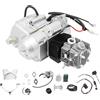 OUBUBY Motore 125cc 4T Monocilindrico, Motore Semiautomatico con Avviamento Elettrico 3+1 Retromarcia Semiautomatica e Retromarcia per Go Kart ATV Quad Buggy, Carburatore PZ19