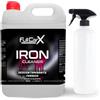 FULLCARX Iron Cleaner 5L Iron Remover Pulitore Cerchi Auto, Decontaminante PH Neutro, Pulizia Senza Sfregamento, Adatto per Cerchi in Alluminio Lega Cromato Moto, Prodotto Professionale Detailing
