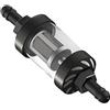 Yangers Filtri carburante in linea per moto, tubo flessibile di montaggio universale da 8 mm Filtro olio per carburante diesel rigenerabile da 5/16 per moto, barca