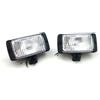 Generico Coppia Fari Ausiliari Fendinebbia 12V 55W H3 Luce Bianco Alogene Profondità universali Fuoristrada Rally Classic Omologati E4