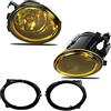 WISGOL Fendinebbia adatto per 3 Series (HB/SDN/WGN) (E46) 09/2001-07/2005 3 Series (CPE/CONV) (E46) 09/2001-12/2007 for M-tech bumper, un paio di fari fendinebbia, Lenti gialla HB4/9006 12V 51W
