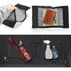 DONJIM 2 Pezzi Rete Portaoggetti Tasca Organizer, Mesh Net Universale con Adesivi per Car Sedile Groceries, Rete Elastica Autoadesiva per Auto, Truck, SUV, Camper, e Barche - 30 x 25 cm