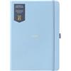 BusyB Busy B 2026 Dual Schedule A5 Diary - Daily Planner with Two Schedules, Faux Leather Powder Blue & Gold Foil Cover - Work-Life Balance Organiser for Busy Professionals - Jan to Dec 2026 Diary