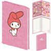 ‎Pyramid International My Melody - Taccuino Sanrio con copertina morbida, formato A5, motivo: fiori di ciliegio, per scuola, studio, accessori da scrivania, idea regalo per fan