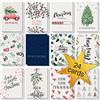 SIGEL Set di cartoline natalizie A6 | DS701, confezione da 24 cartoline, 12 motivi, cartoncino bianco, con scritta, facili da stampare