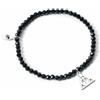HARRY POTTER Braccialetto con cristalli e ciondolo in argento Sterling con i doni della morte, Misura unica, Argento sterling