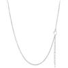 FaithHeart Collana Catenina Donna Argento 2mm Catenella Oro Sottile per Ciondolo 75cm Impermeabile in Acciaio Inossidabile Impermeabile