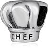 CRISNATA Amo cucinare Chef Cappello Charm, Fit Pandora Prima Festa della Mamma Braccialetto, Argento Sterling 925 Cottura tema Cuocere Bead, regalo per papà/mamma in legge/padre/nonna/fornaio
