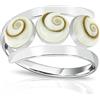 Planetys Shiva - Anello trilogy occhio di Santa Lucie Argento 925/1000 e Argento 925/1000, 20, colore: argento, cod. RS-147-P