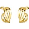 SOFIA MILANI - Orecchini da Donna in Argento 925 - Placcati in Oro - Orecchino a Perno a Curva tripla - E2815