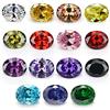 JINGANGZUO Pietre di zirconia cubica di forma ovale, 7 x 9 mm, per la creazione di gioielli (1 pezzo per colore, 15 colori misti, totale 15 pezzi)