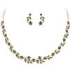 Clearine Gioielli vintage anni '20, collana a filo, orecchini a gancio, per donne, matrimoni, Halloween, cosplay, feste di ballo, accessori