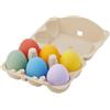 tickit SiliSoft Sensory Eggs - 6 Uova con Morbido Cartone in Silicone per Gioco sensoriale e apprendimento precoce, Arcobaleno
